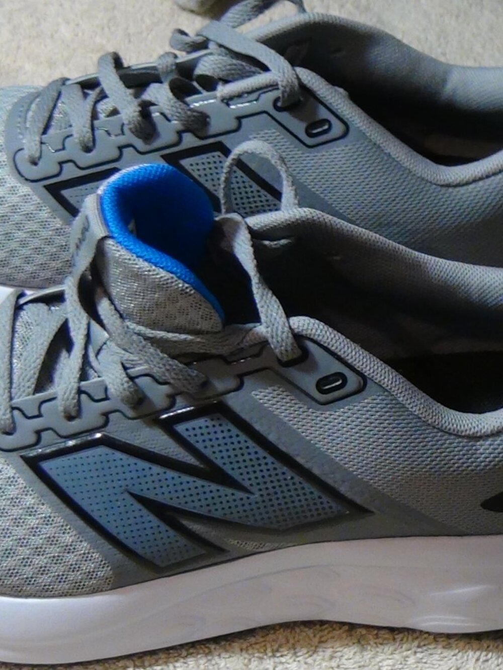 Mens New Balance 460 v4 Running Shoes Course Size 8 Grey Blue - Picture 2 of 14